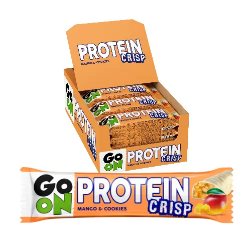 Go On Baton Proteinowy Crisp Mango 45g - zestaw 24 sztuki