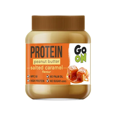Peanut Butter Go On Protein o  Smaku  Słonego Karmelu 350g