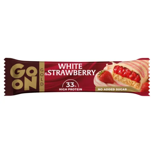 Go On Gold Baton Proteinowy White & Strawberry 45g
