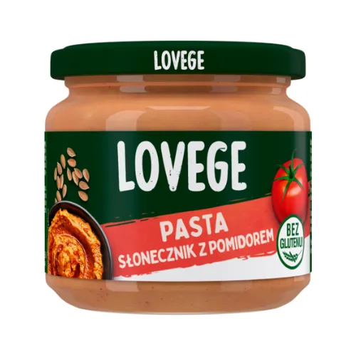 Lovege Pasta ze Słonecznika z Pomidorami w Słoiku 175g