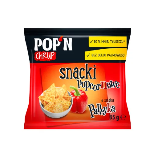 POP'N CHRUP Snacki Popcornowe Papryka 35g