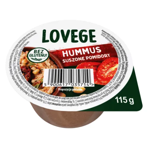 Lovege Hummus z Suszonymi Pomidorami 115g