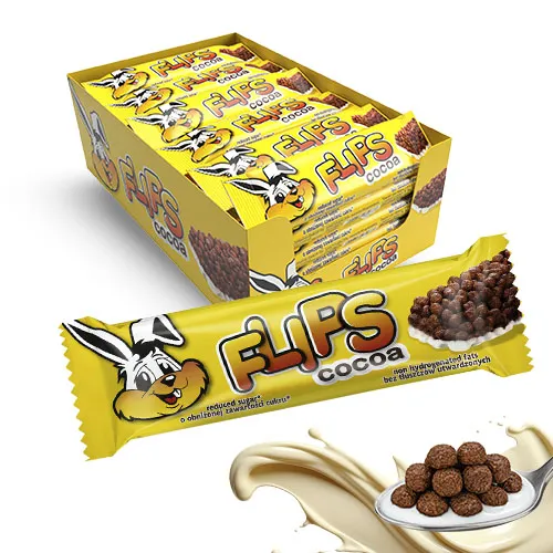 Baton Flips Kakaowy 25g- zestaw 24 sztuki