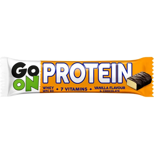 Baton proteinowy 20% GO ON waniliowy 50g