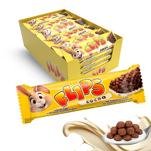 Baton Flips Kakaowy 25g- zestaw 24 sztuki