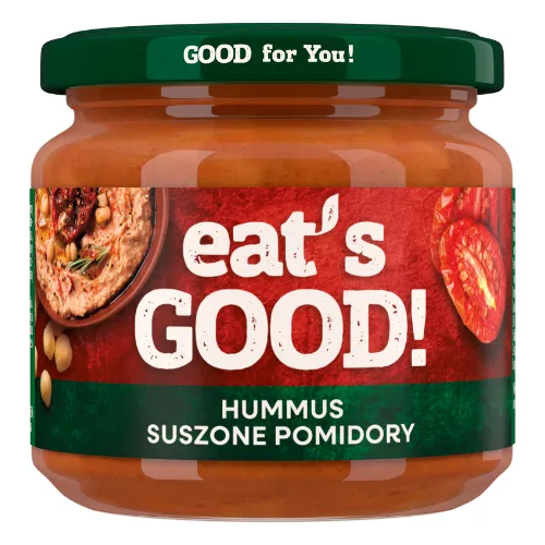 Hummus z suszonymi pomidorami Eat's Good w słoiku 180g
