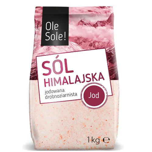 Sól himalajska jodowana drobnoziarnista 1kg