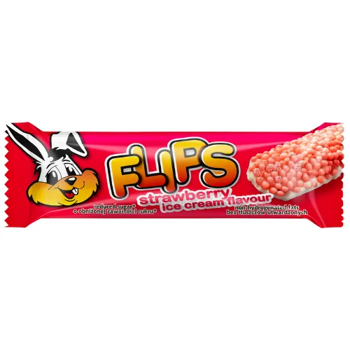 Flips Baton o Smaku Lodów Truskawkowych 23g