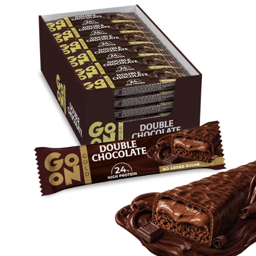 Go On Gold Baton Proteinowy Double Chocolate 45g - zestaw  24 sztuki