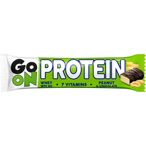 Baton proteinowy 20% GO ON orzechowy 50g