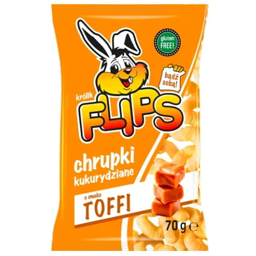 Flips chrupki kukurydziane o smaku Toffi 70g