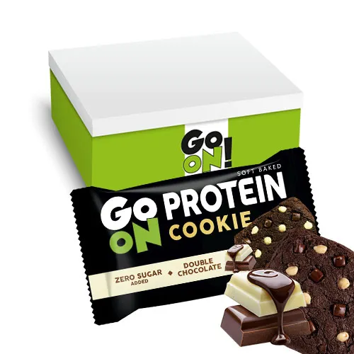 Go On Ciastko Proteinowe Double Chocolate 50g - zestaw 18 sztuk