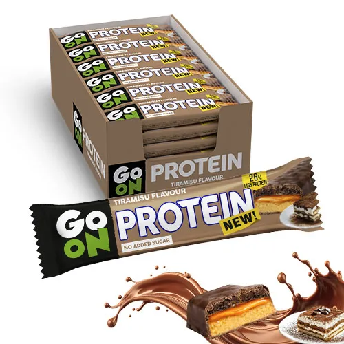 Go On Baton Proteinowy Tiramisu 45g - zestaw 24 sztuki