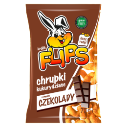 Chrupki kukurydziane Flips o smaku czekolady 70g