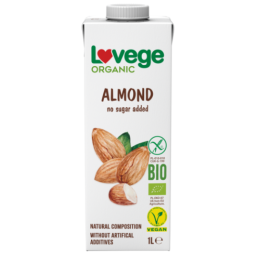 Napój Lovege Organic Migdałowy Bez Dodatku Cukru 1l