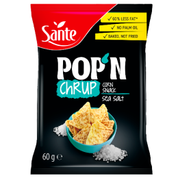 POP'N Chrup Snacki Popcornowe z Solą Morską 60g