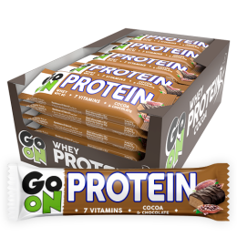 Baton proteinowy 20% GO ON kakaowy 50g - Zestaw 24 sztuk