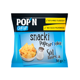 POP'N CHRUP Snacki Popcornowe Sól Morska 35g