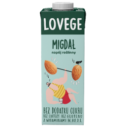 Napój Lovege Migdałowy Bez Dodatku Cukru 1l