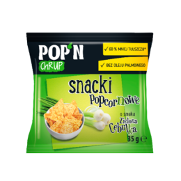POP'N CHRUP Snacki Popcornowe Zielona Cebulka 35g