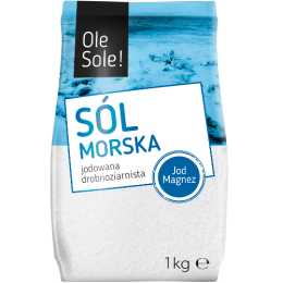 OLE SOLE Sól morska jodowana drobnoziarnista 1kg