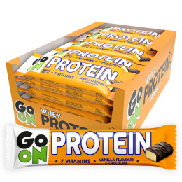 Baton proteinowy 20% GO ON waniliowy 50g - Zestaw 24 sztuk