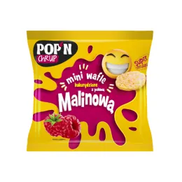 Wafle Mini Kukurydziane z Polewą Malinową 35g