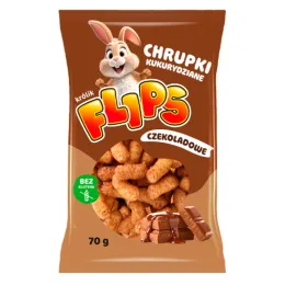 Flips Chrupki Kukurydziane Czekoladowe 70g