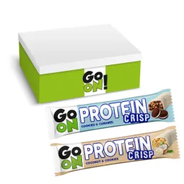 Go On Baton Proteinowy Crisp Mix Kokos 45g/ Ciastko 50g - zestaw 18 sztuk