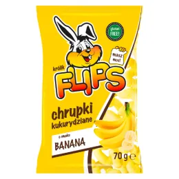 Flips Chrupki Kukurydziane o Smaku Bananowym 70g