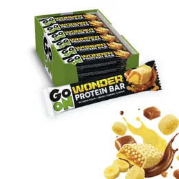 Go On Wonder Baton Proteinowy Banana Caramel 45g -  zestaw 24 sztuki