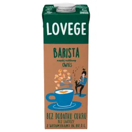 Napój Lovege Owsiany Dla Baristów Bez Dodatku Cukru 1l
