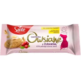 Ciasteczka owsiane z żurawiną 135g