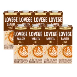Napój Lovege Owsiany Dla Baristów Bez Dodatku Cukru 1l bez glutenu - zestaw 8 sztuk