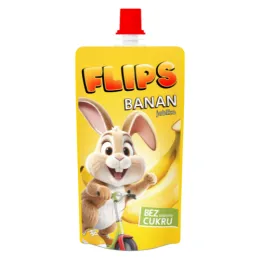 Flips Mus Banan Jabłko 100% B/Cukru 100g