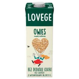 Napój Lovege Owsiany Bez Dodatku Cukru 1l