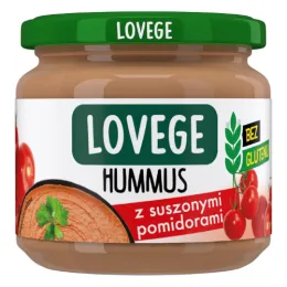 Hummus z suszonymi pomidorami Lovege w słoiku 180g
