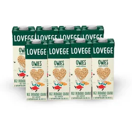 Napój Lovege Owsiany Bez Dodatku Cukru 1l - Zestaw 8 sztuk