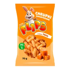 Flips chrupki kukurydziane o smaku Toffi 70g