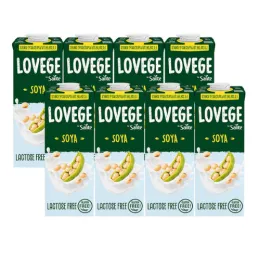 Napój Lovege Sojowy z Wapniem 1l bez glutenu - zestaw 8 sztuk