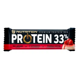 Baton proteinowy 33% panna cotta & truskawka 50g