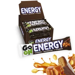Baton Go On Energy z orzeszkami arachidowymi i karmelem 45 g - zestaw 24 sztuki