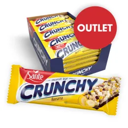 Baton Crunchy Bananowy w czekoladzie 12pak 420g