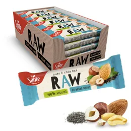 RAW Baton Owocowy Orzech & Chia 35g - zestaw 36 sztuk
