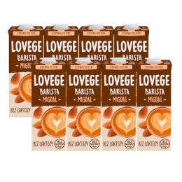 Napój Lovege Dla Baristów Migdałowy 1l bez glutenu - zestaw 8 sztuk