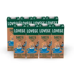 Napój Lovege Owsiany Dla Baristów Bez Dodatku Cukru 1l - zestaw 8 sztuk