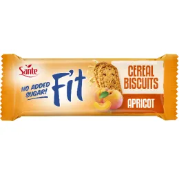 Fit Ciasteczka Zbożowe z Morelą Bez Dodatku Cukru 50g